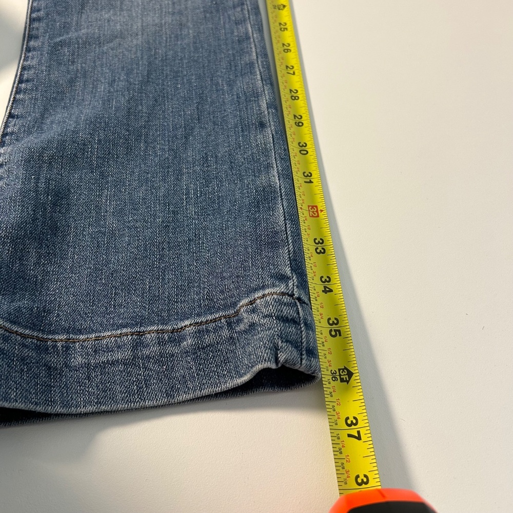 sportmax perfect fit mini flare‎ women's denim jeans size 27 medium wash - Picture 9 of 10